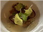 Waldorf salad in consomme